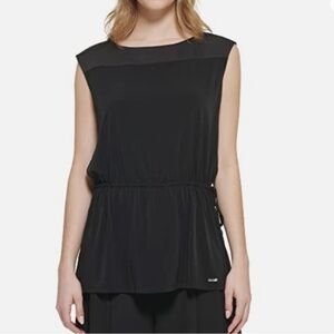 Calvin Klein Women's Knit with Draw String Sleeveless NWT​